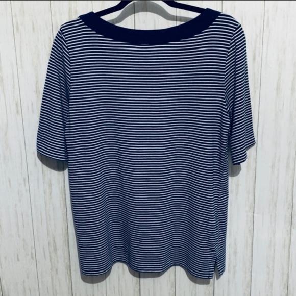 Jones New York Natica Striped top size large - Picture 4 of 7